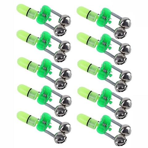 10Pcs Green LED Light Night Fishing Lamp Luminous Stick Bell Alarm Accessories Removable Durable Fishing Rod Led Light Stick ► Photo 1/6