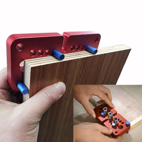 Wood Doweling Drill Guide Kit Drilling Locator Self Centering Hole Puncher tools Vertical Pocket Hole Jig Woodworking tools ► Photo 1/6