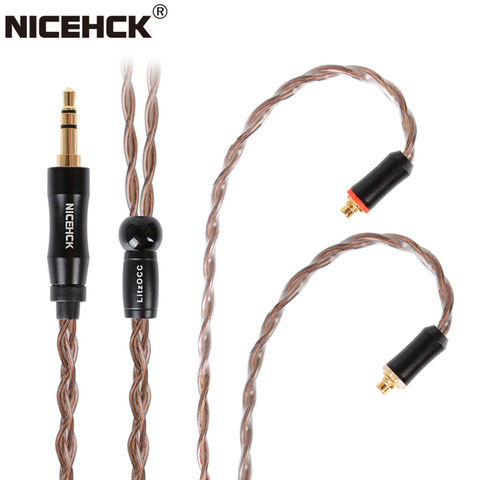 NICEHCK LitzOCC OCC 4N Litz OCC Copper Upgrade Cable 3.5mm/2.5mm/4.4mm MMCX/NX7/QDC/0.78 2Pin For CIEM LZ A7 KXXS ZAX ASX MK3 ► Photo 1/6