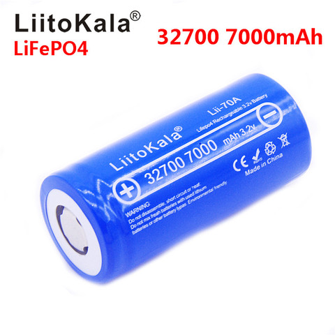 new LiitoKala Lii-70A 3.2V 32700 7000mAh LiFePO4 Battery 35A Continuous Discharge Maximum 55A High power Brand battery ► Photo 1/6