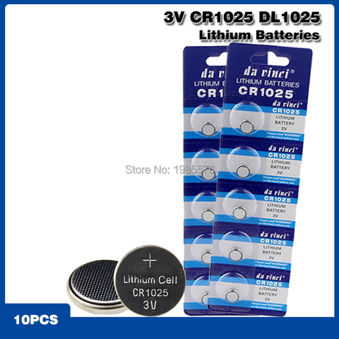 10pcs/lot 3V CR 1025 CR1025 Button Batteries DL1025 BR1025 KL1025 Cell Coin Lithium Battery For Watch Electronic Toy Calculators ► Photo 1/6