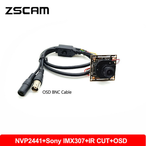 Home 1080P HD Star Light 0.0001Lux NVP2441+IMX307 AHD/TVI/CVI/CVBS 4 In 1 UTC Camera Module 2MP Mini CCTV Security OSD Cam Board ► Photo 1/5
