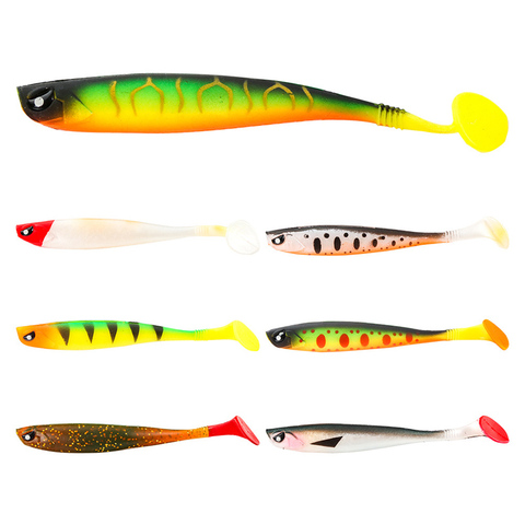 1pcs 3D SOFT SWIN Fishing Lure 4.5g/9.5cm Soft Bait Shad Worms Bass Pike Minnow Silicon rubber Fishing Tackle ► Photo 1/6