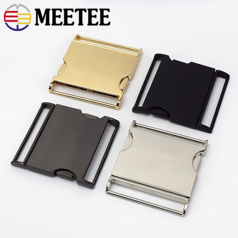 2pc Meetee Metal Buckles 30/40/45/50mm Quick Side Release Buckle Dog Collar Web Belt Clip DIYLeathercraft Garment Bags Accessory ► Photo 1/6