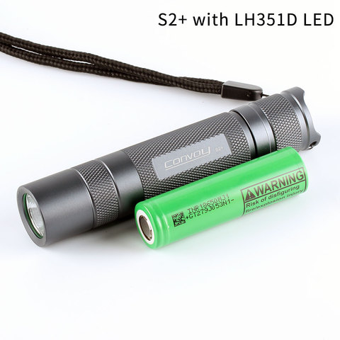 Gray Convoy S2+ LH351D  with 1pcs 3500mAH 18650 lithium battery ► Photo 1/6