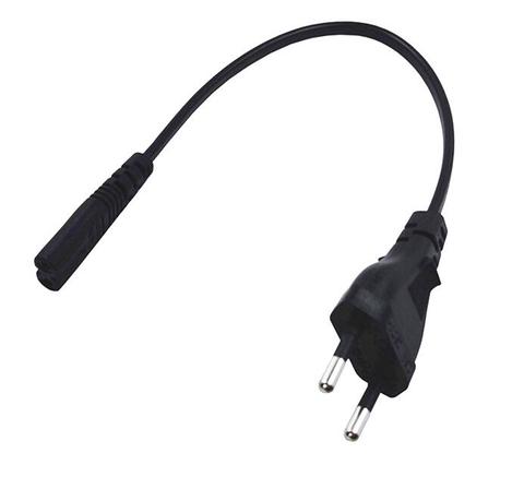 LBSC EU Power Cable For TV Printers Cameras PS4 PS3 EU 2-prong to Figure 8 C7 Right Angled EU Euro AC Power 30cm ► Photo 1/4