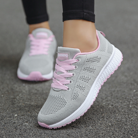 Fashion Tennis Shoes for Women Trainers Shoes Casual Flats Female Lightweight Breathable Women Sneakers 2022Girls Big Size 35-44 ► Photo 1/6