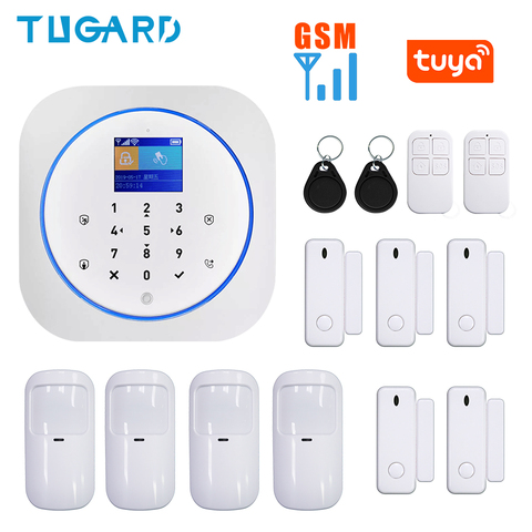 433MHz Wireless GSM WiFi Alarm WiFi Smart Home Alarm GSM Security Burglar Alarm System for IOS/Android Tuya APP Remote Control ► Photo 1/6