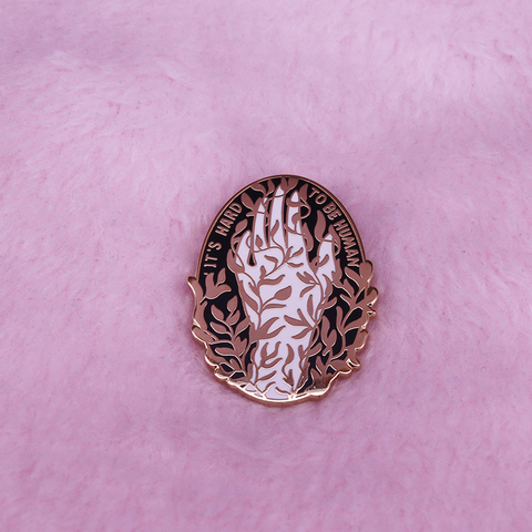 It's hard to be human pin depression mental health collection ► Photo 1/2