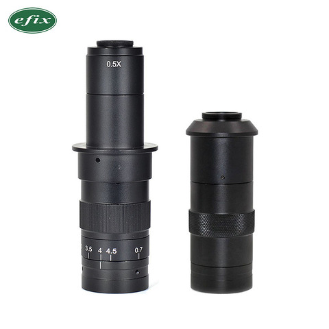 Adjustable 180X 100X Zoom C-mount Lens 0.7X~4.5X Magnification 25mm For HDMI USB Industry Video Microscope Camera ► Photo 1/6