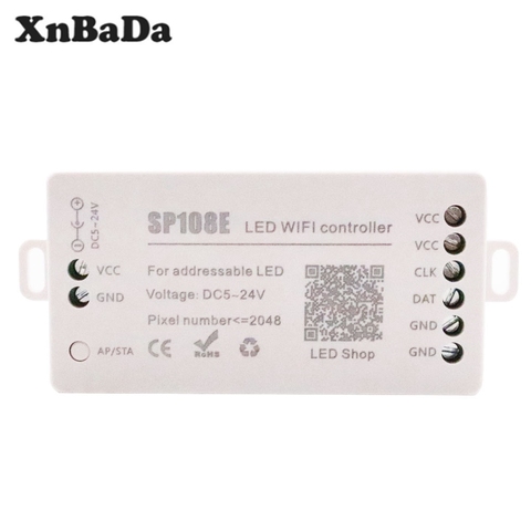 SP108E Wifi Magic Controller WS2812B WS2811 WS2813 Etc LED Strip Module Smart App Wireless Control IOS 10/Android 4.4 DC5-24V ► Photo 1/6