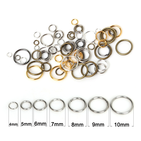 3 4 5 6 7 8 10 mm Gold Silver Color Open Jump Rings Split Rings Connectors For DIY Jewelry Making Bracelet Findings ► Photo 1/6