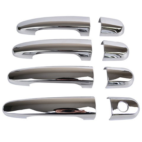 For Kia Sportage 2005 - 2010 Chrome Side Door Handle Cover Catch Trim Car Bezel Molding Sticker 2006 2007 2008 2009 2010 ► Photo 1/2