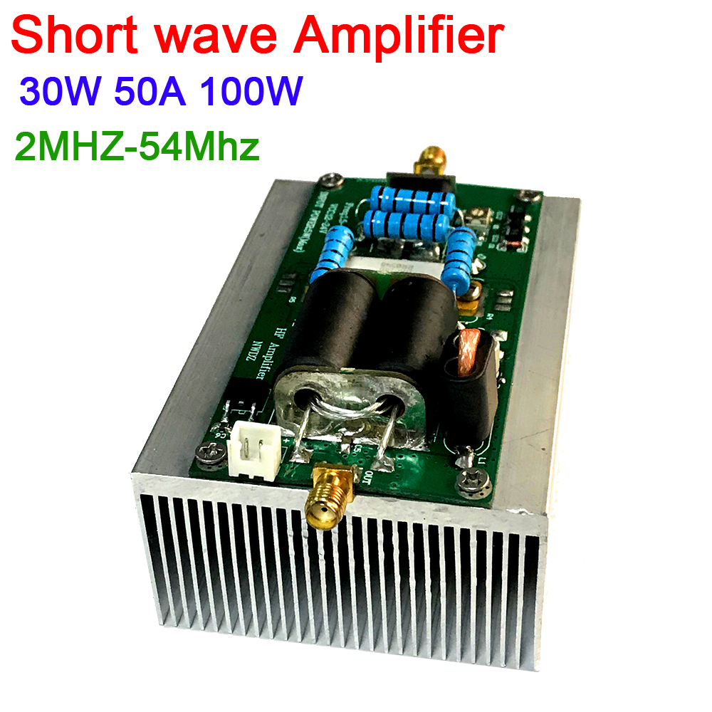 100kHz-3MHz 50W power amplifier Long medium wave high frequency RF wideband amp 