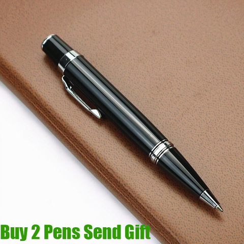 New Arrival Short Fat Shape Metal Ballpoint Pen Business Men Twist Writing Pen Buy 2 Pens Send Gift ► Photo 1/6