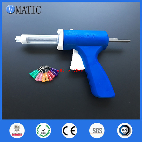 Free Shipping New 10ml Manual Syringe Single Liquid Glue Gun 10cc Common 1Pc + Cones + Dispensing Tips ► Photo 1/6