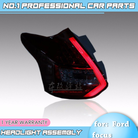 car accessories for Ford Focus 3 Taillights 2012-2014 Focus Hatch Back LED Tail Lamp Rear Lamp DRL+Brake+Park+Signal led lights ► Photo 1/6