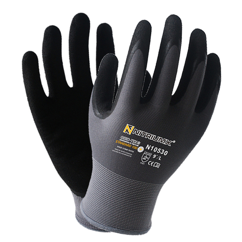 Working Safety Gloves  black Polyester Shell black PU Coating Work Safety Gloves Hand Gloves work gloves ► Photo 1/5