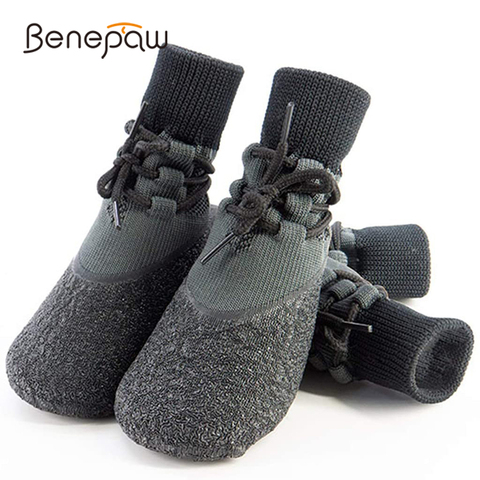 Benepaw Waterproof Shoes For Dogs Comfortable Anti Fall Off Anti-Slip Pet Boots Outdoor Breathable Puppy Booties Rubber Sole ► Photo 1/6