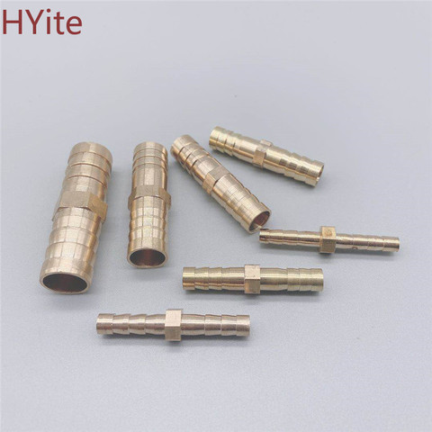 Brass Straight Hose Pipe Fitting Equal Barb 4mm 6mm 8mm 10mm 12mm 14mm 19mm Gas Copper Barbed Coupler Connector Adapter ► Photo 1/4