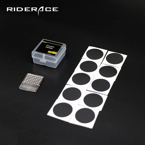 10 Pcs Glueless Chip Patches Bicycle Inner Tire Repair Kit Mountain Bike Tyre Tire Repair Tools Piece Thin Road Bike Accessories ► Photo 1/6