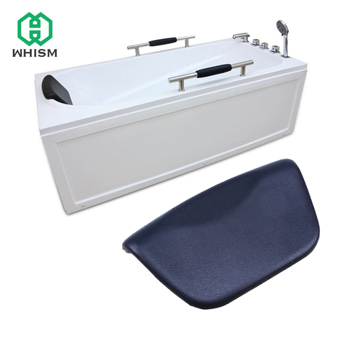 WHISM Luxury SPA Waterproof PU Bath Pillows Bathtub Headrest Suction Cup Foam Bathroom Body Mist Non-Slip Bath Tub Pillow ► Photo 1/6