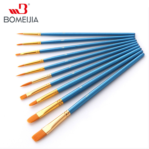 BOMEIJIA 10pcs/pack Paint Brushes Set Painting Art Brush for Acrylic Oil Watercolor Artist Professional Painting Kits ► Photo 1/6