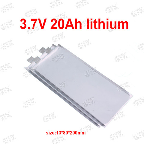 GTK 3.7v 20Ah Li-polymer 3.7v 20Ah lipo battery  for diy 12v 24V 36V 40Ah scooter ebike golf cart vehicle surfboard Go Cart RV ► Photo 1/2