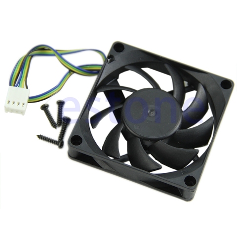 70mm x 15mm Brushless Fan DC 12V 4 Pin 9 Blade Cooling Cooler NEW ► Photo 1/5