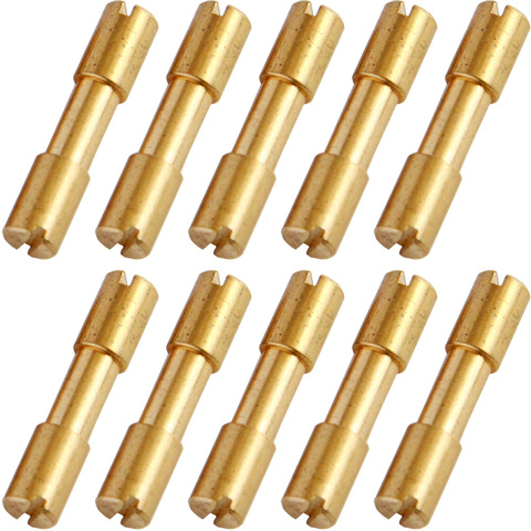 10pcs/lot Brass Corby Bolts Fastener DIY Knife Handle Screws Bolts Tactics Lock Rivet Knife Shaft Fastener ► Photo 1/6