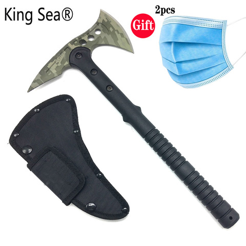 King Sea Camouflage Hunting Camp Survival Tactical Tomahawk Machete Axe Fire Axe Hatchet With Fiberglass Handle ► Photo 1/1