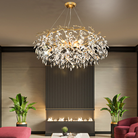 Artist Tree branch Chandelier luxury Modern living room Decorative Chandelier lighting high-class Crystal Lamp Palace Villa Lamp ► Photo 1/6