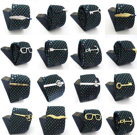 Free Shipping Men's Tie Clips 29 Designs Option Novel Superheroes Style Anchor Design Tie Pins Wholesale & Retail Arrow Clips ► Photo 1/6