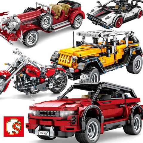 Sembo Blocks Speed Champions series the Camaro model Building Blocks set Classic MOC Technic Car-styling toys for children ► Photo 1/4