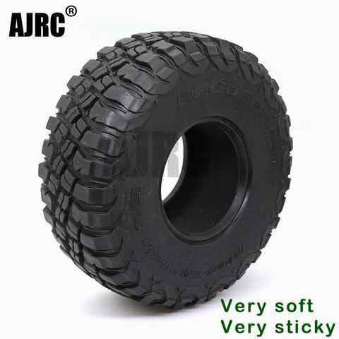 Ajrc 2.2-inch 120mm Rubber Tires For 1/10 Rock Track Redcat Scx10 Ii Axial 90046 90047 Trx-4 Rc4wd D90 D110 Trx-6 G63 Rc Car ► Photo 1/6