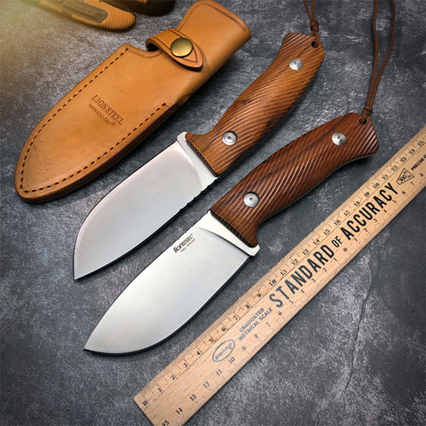 High Hardness DC53 blade Santos Wood Handle Fixed Blade knife Straight Knives Tactical Hunting Camping high quality EDC tool ► Photo 1/6