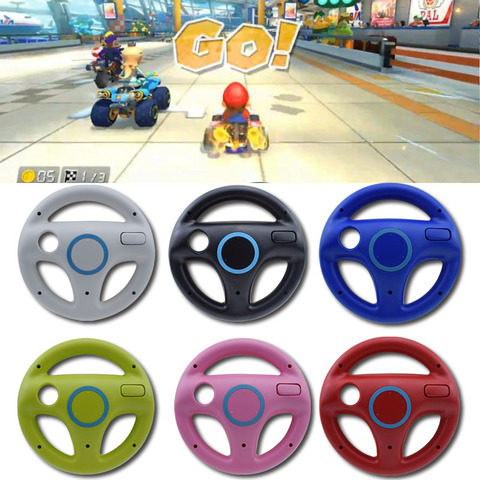1pcs Mulit-colors Mario Kart Racing Wheel Games Steering Wheel for Wii Remote Game Controller ► Photo 1/6