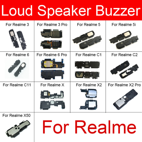 Loud Speaker Buzzer For Realme 3 5 6 i C1 C2 C11 X X2 X50 Pro Loudspeaker Buzzer Ringer Flex Cable Replacement Repair Parts ► Photo 1/6