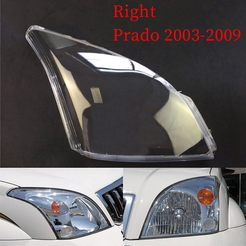 AU04 -Headlight head light lamp Shell Car Headlight head light lamp Lens Shell Cover for Toyota Prado 2003-2009 ► Photo 1/6