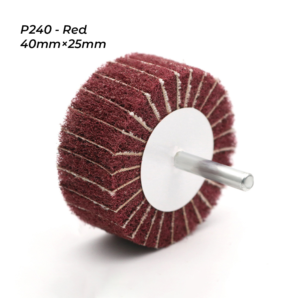 Non-woven Polishing Flap Sanding Wheel P120/P240 Grit Sanding Abrasive Mop 6mm Shank For Rust Removal Deburring Cleaning Head ► Photo 1/6