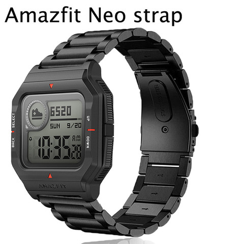 Stainless steel wristband for Amazfit NEO smart watch strap Bands For Xiaomi Amazfit Neo Watch Accessories band belt ► Photo 1/4