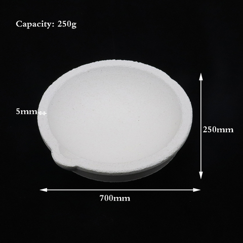 250g High-purity Quartz Silica Crucible Dish Cup for Melting Casting Refining Gold Silver Copper Scrap Metal Jewelry ► Photo 1/6