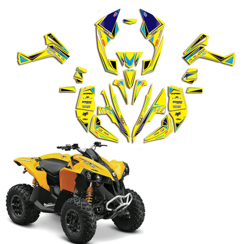 ATV Full Team Decals Stickers Background  Graphic DECO Kit For Cam Am CAM-AM Renegade 500 800 1000 ► Photo 1/3