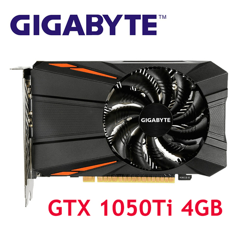 GIGABYTE GTX 1050Ti 4GB GPU Video Card 128Bit for nVIDIA Graphics Cards Geforce GTX 1050 Ti Hdmi VGA VideoCards Map GDDR5 Used ► Photo 1/6