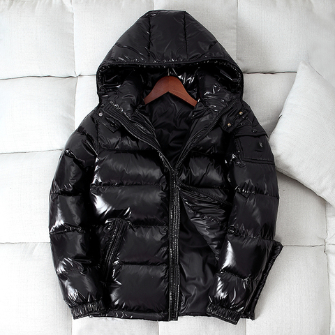 2022 New Down Jacket Youth Loose Short Hooded Clothes Korean Style Trendy Handsome Bright face Down Jacket ► Photo 1/6