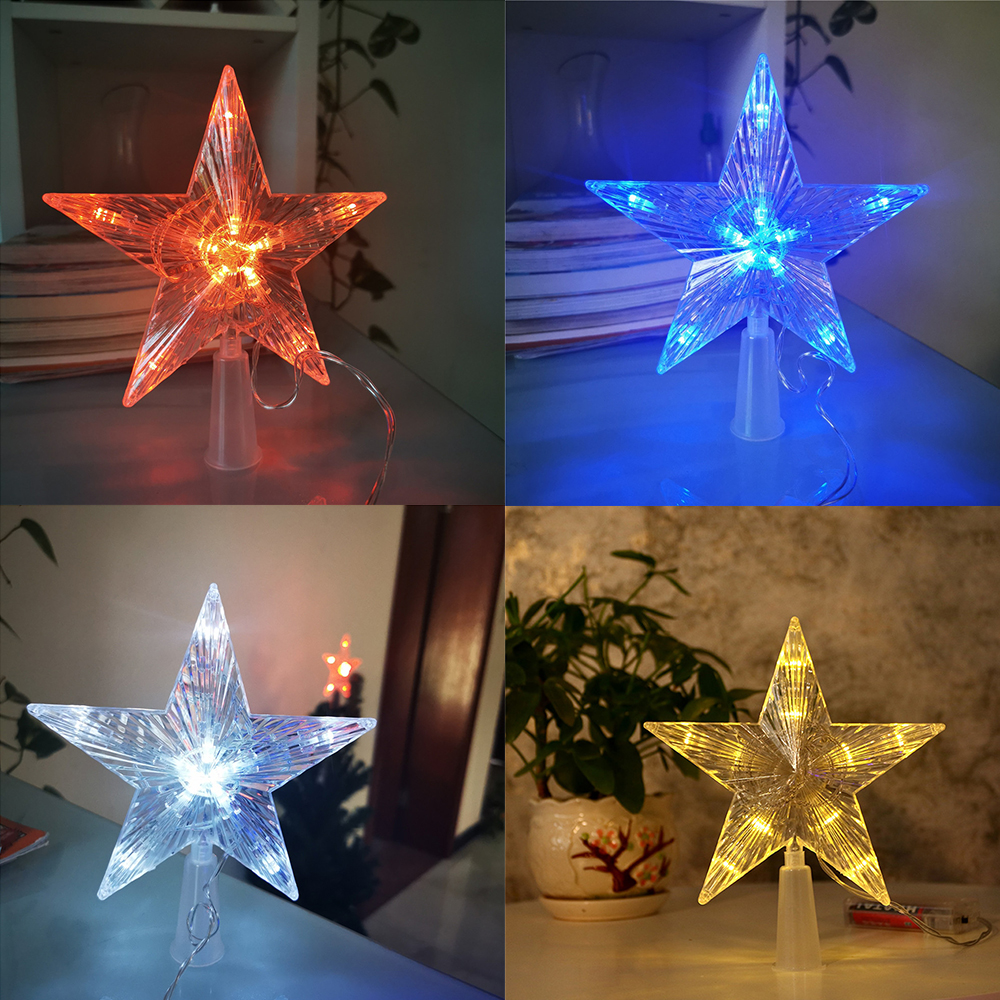 Five Pointed Star LED Lights For Christmas Tree Decoration Fairy Lights Garland 