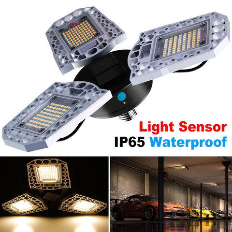LED Light Bulb E27 LED Deformable Garage Light Waterproof AC100-277V 60W 80W 100W Bombilla Super Bright UFO Lamp For Warehouse ► Photo 1/6