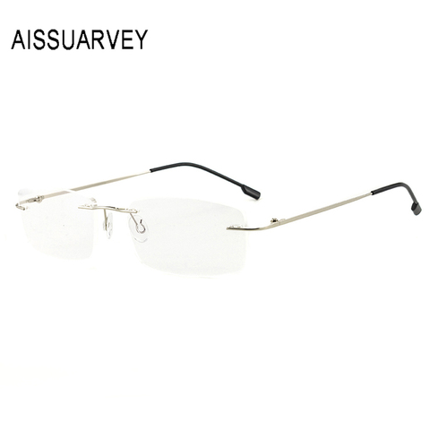 Men Glasses Frames Rimless Eyeglasses Optical Brand Designer Prescription Titanium Alloy Light Handsome Business Eyewear Cheap ► Photo 1/6