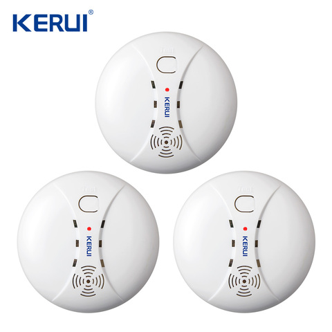 3pcs Wireless Smart House Sensitive Photoelectric Smoke Detector Fire Sensor Cordless For GSM WirelessSecurity Home Alarm System ► Photo 1/4