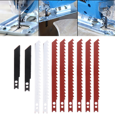 10pcs/set Durable Jigsaw Blades 60/97mm Jig Saw Blades Set For Cutting Metal Plastic Wood Power Tools ► Photo 1/6